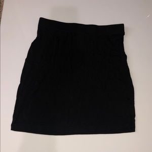 Tight black skirt